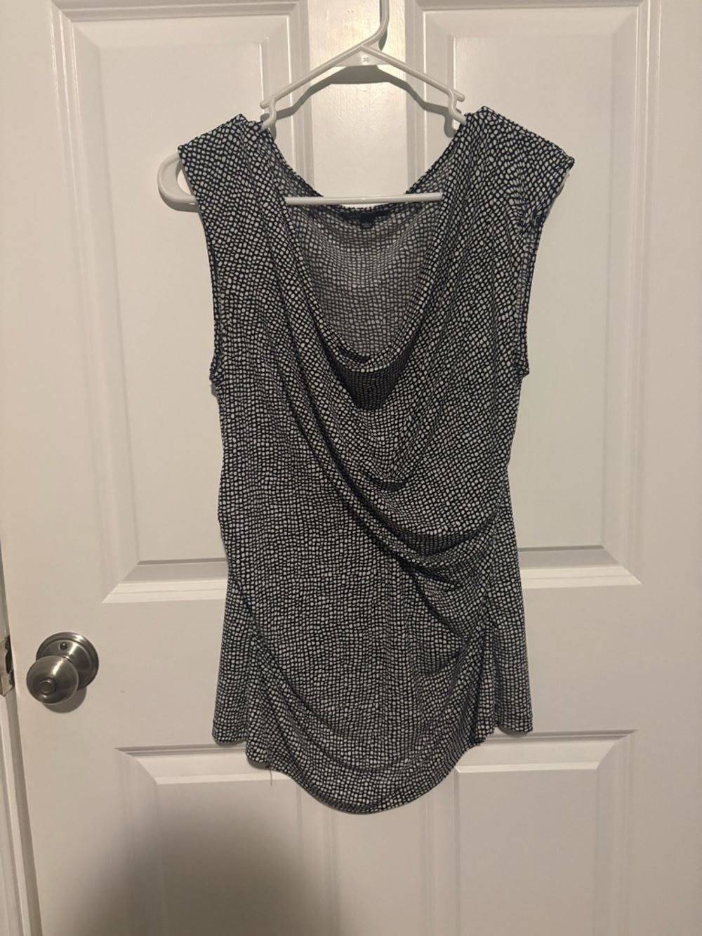 Chaus Cowl Neck Ruched Tank Top